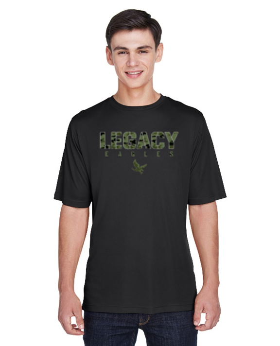 CAMO ON BLACK TEE