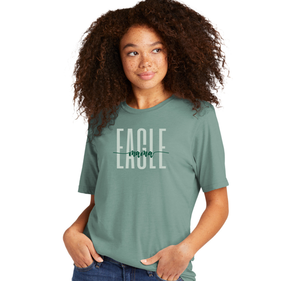 EAGLE MAMA 24 STONEWASH GREEN GLITTER SS TEE - 0