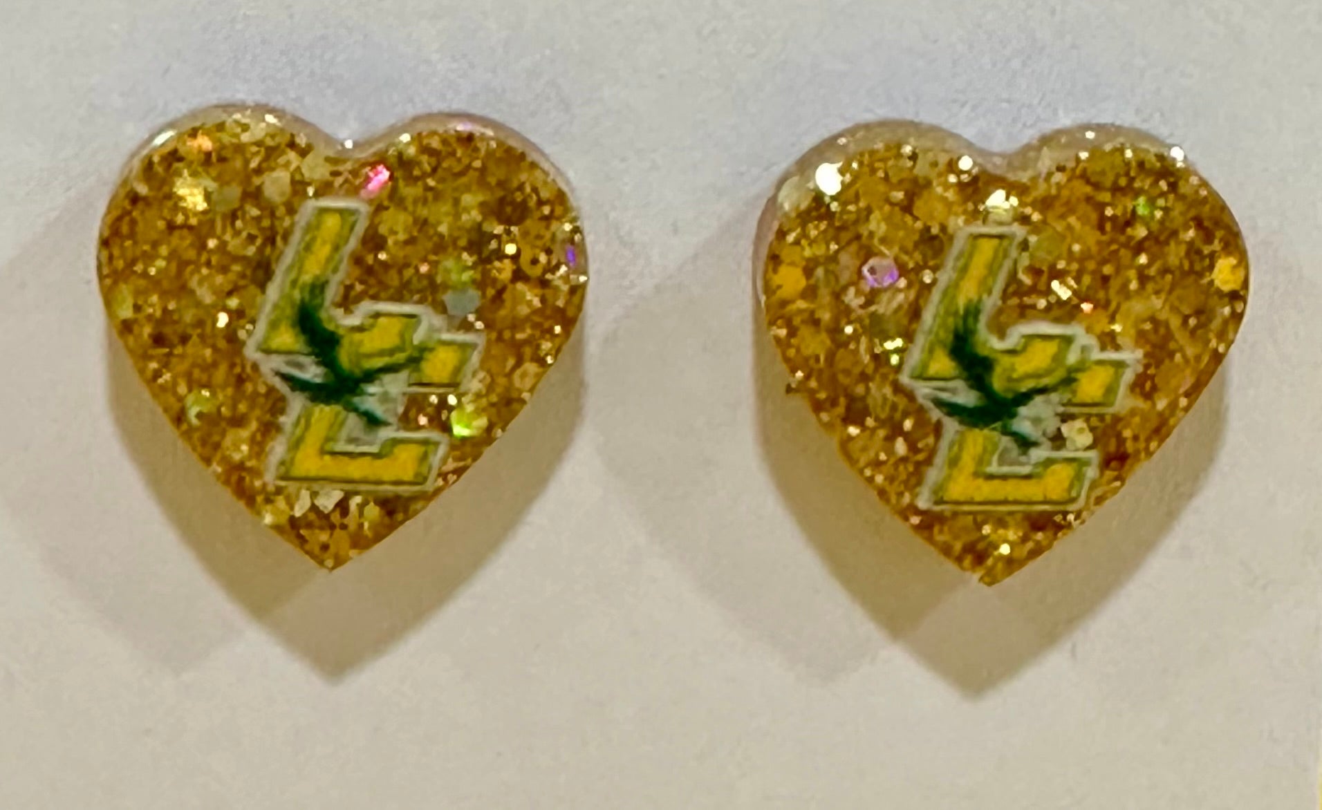 DRUSY HEART STUD EARRINGS - 0