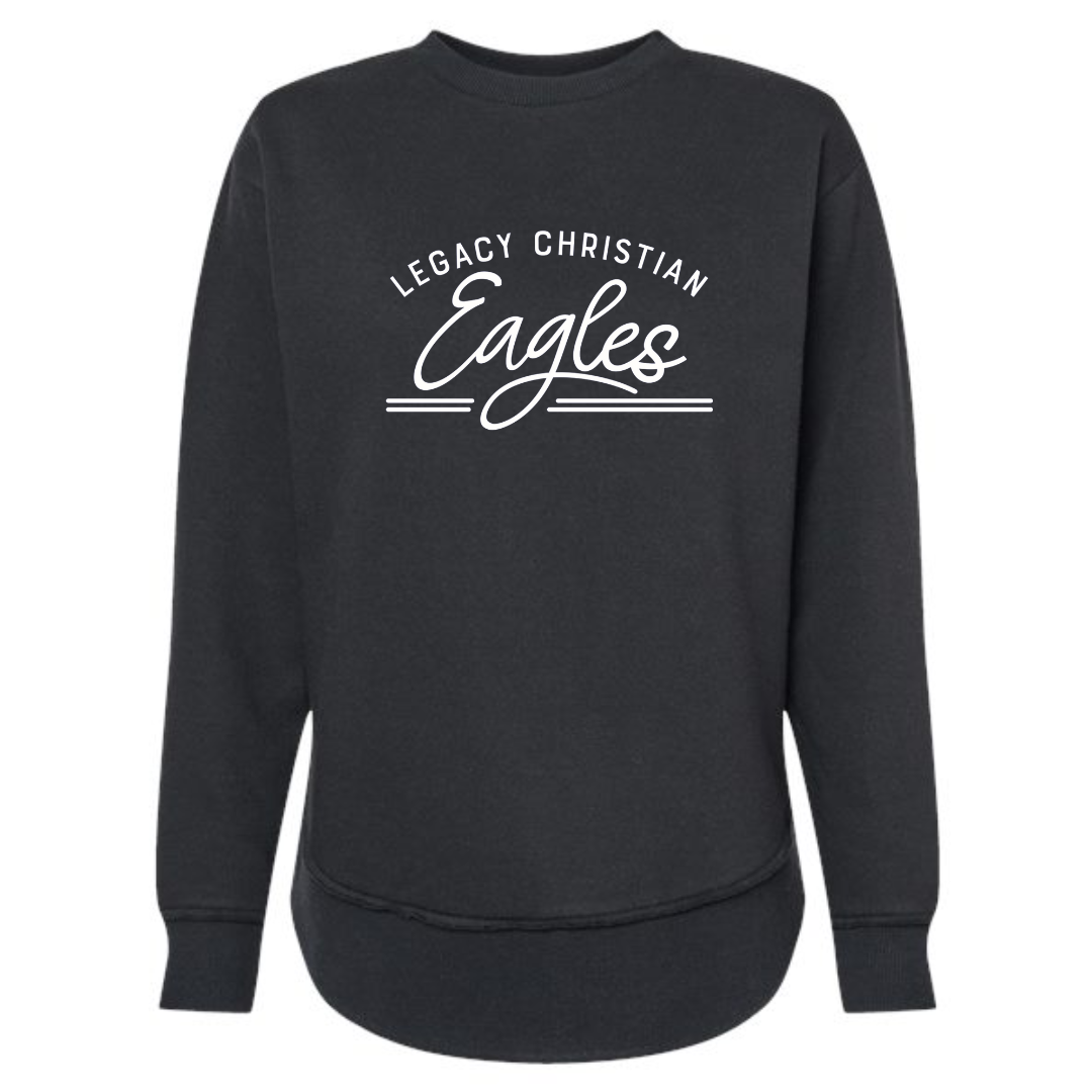 LOFTON HI/LOW BLACK CREWNECK